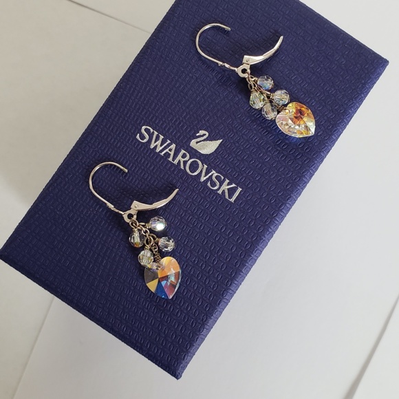 NEW! Swarovski Heart Dangle Drop Earrings - Mother's Day Anniversary Gift - Picture 3 of 16